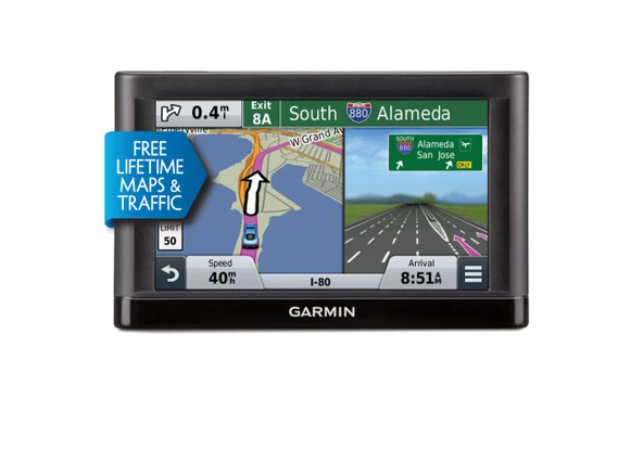 Garmin 010-01198-05 Nuvi 56 LMTGPS Navigators System with Talkingn Turn-by-Burn Yol, Preloaded Maps and Speed Limit Displays ürün görseli 1