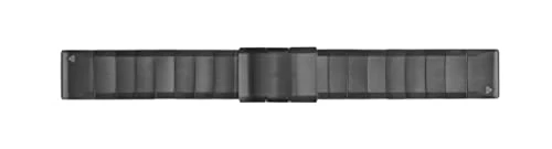 Garmin paslanmaz çelik bileklik 22 mm Quickfit değiştirilebilir bileklik, barut grisi, 22 mm ürün görseli 1