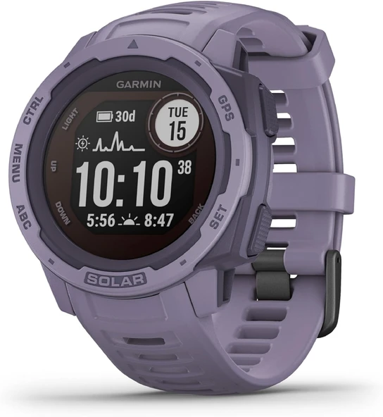 Garmin Instinct - spor/fitness işlevlerine sahip su geçirmez GPS akıllı saat. Bilekten kalp atış hızı ölçümü, fitness takipçisi ve akıllı telefon bildirimleri. ürün görseli 1