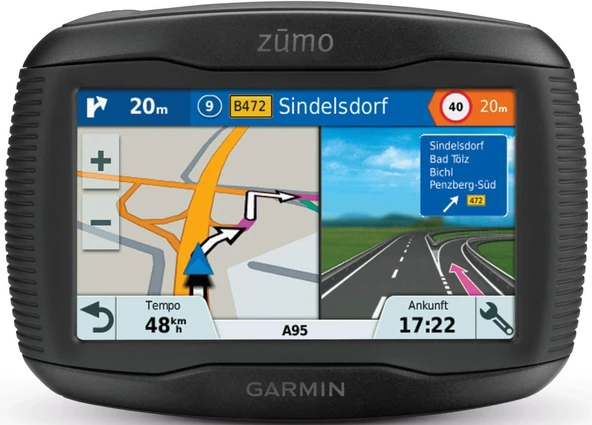 Garmin zumo 345LM CE motosiklet navigasyon sistemi, 4,3 inç dokunmatik ekran, Orta Avrupa için ömür boyu harita güncellemeleri ürün görseli 1