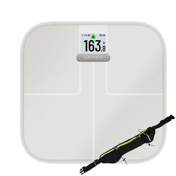 Garmin Index S2 Smart Scale with Wireless Connectivity Sche with Deco Essentials Sport Alloyed Waist Belt with Storage Bag and Şişe Sahibi ürün görseli 1
