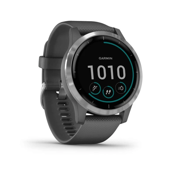 Garmin Unisex - Yetişkin vívoactive 4, Gümüş/Koyu Gri, M, 010-02174-02 ürün görseli 1