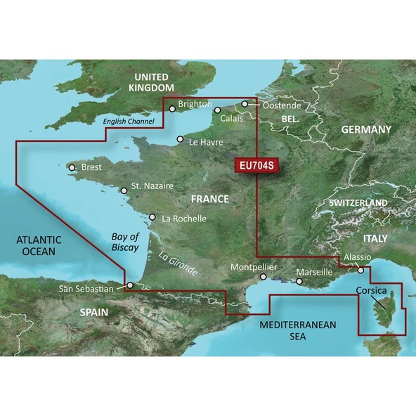 Garmin BlueChart g2 - HXEU704L - Fransa - Micro /SD (35734) ürün görseli 1