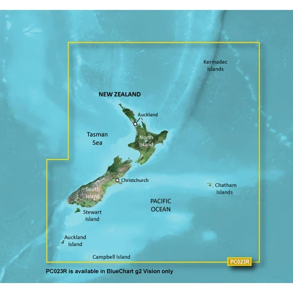 Garmin BlueChart® g3 Vision® HD - VPC023R - Yeni Zelanda - MicroTM/SDTM ürün görseli 1