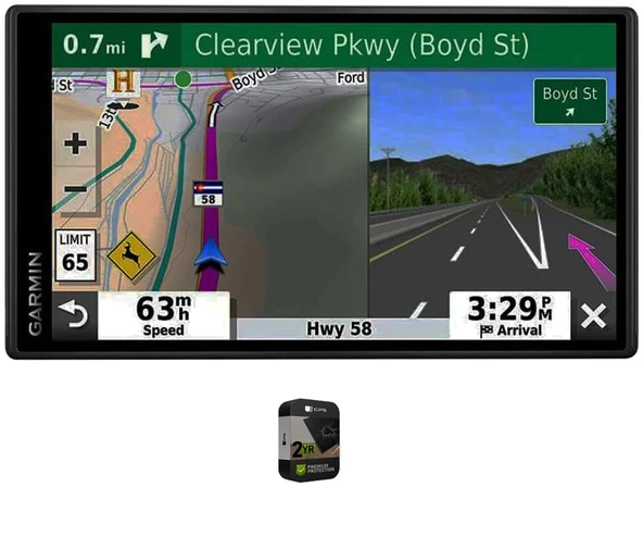 Garmin 010-02037-04 DriveSmart 55 ve Trafik GPS Navigator 5.5 inç Ekran Grafikleri Premium 2 YR CPS Geliştirilmiş Koruma Paketi ürün görseli 1