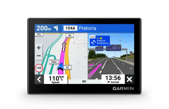 Garmin Drive 53 MT EU - 5 inç (12,7 cm) renkli ekrana sahip navigasyon cihazı, önceden yüklenmiş Avrupa haritaları (46 ülke), Garmin Drive uygulaması aracılığıyla gerçek zamanlı hizmetler ürün görseli 1