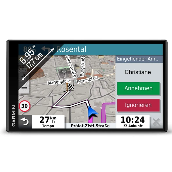 Garmin 010-02038-12 DriveSmart 65 MT-S EU Navi - ekstra geniş dokunmatik ekran, 3D navigasyon haritaları ve uygulama aracılığıyla canlı trafik ürün görseli 1