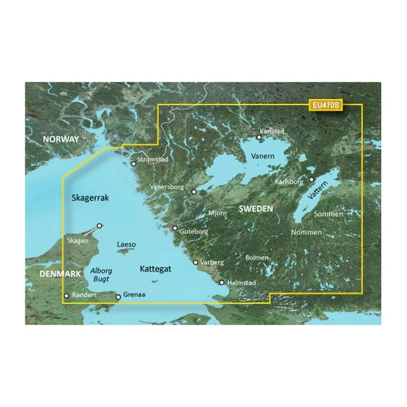 Garmin BlueChart® g3 Vision® HD - VEU470S - Halmstad'a Stromstad - MicroTM/SDTM ürün görseli 1