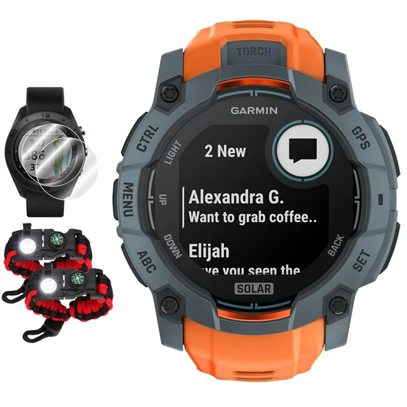 Garmin Instinct 3 50mm GPS Smartwatch Solar w/Solstice Band+ Aksesuar Kataloğu ürün görseli 1