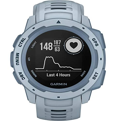 Garmin Instinct - spor/fitness işlevlerine sahip su geçirmez GPS akıllı saat. Bilekten kalp atış hızı ölçümü, fitness takipçisi ve akıllı telefon bildirimleri ürün görseli 1