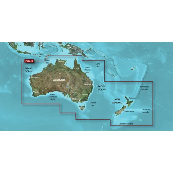 Garmin Bluechart G2 - HPC024R - Avustralya & Yeni Zelanda - Data Card ürün görseli 1