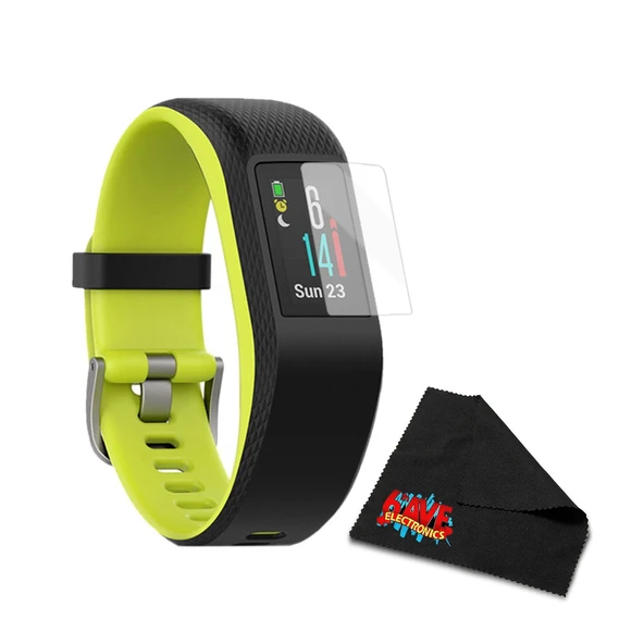 Garmin Vivosport Activity Tracker Bileband Büyük Limelight (010-01789-13) Log with Tempered Glass Ekran Koruyucu ve 1 Yıl Genişletilmiş Garanti ürün görseli 1