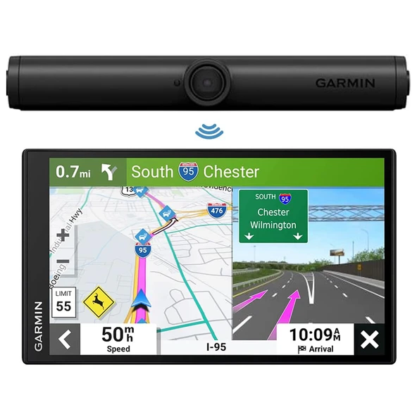 Garmin 010-01866-00 BC 40 Kablosuz Backup Kamera | Resmi ABD Ortak Modeli | Sche with DriveSmart 76 7" Car GPS Navigator ürün görseli 1