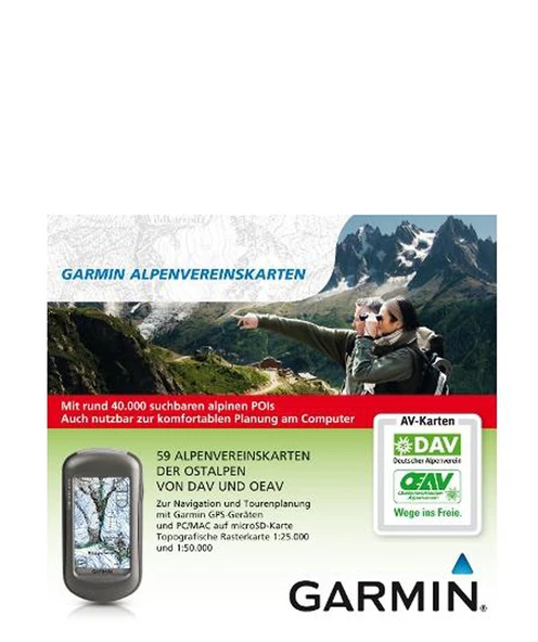 Garmin eğlence ve yürüyüş haritası Alp kulübü haritası, microsd/sd, 010-11737-00 ürün görseli 1