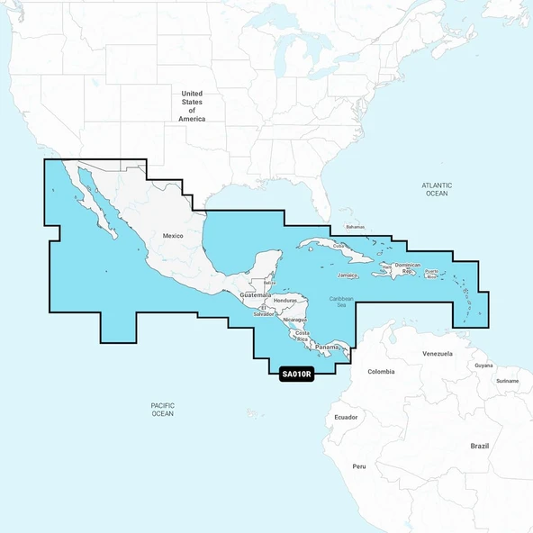 Garmin Central America Caribbean Navionics+ NSSA010R [010-C1451-20] ürün görseli 1