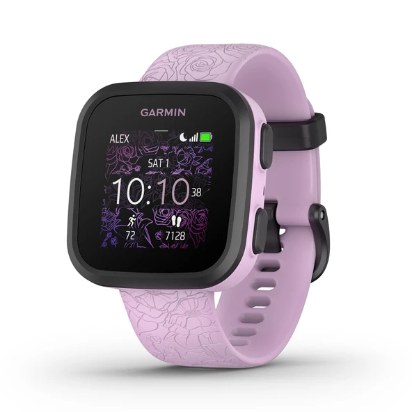 Garmin BounceTM, Çocuklar Smartwatch, Two-road Text ve Voice Messaging, Konum Track, Lilac Floral ürün görseli 1
