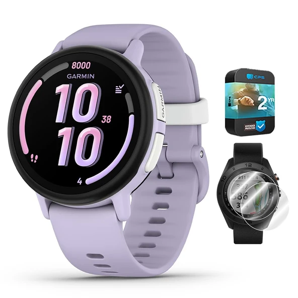 Garmin 010-03399 Bounce 2 Kids Smartwatch with Call Light Mor Sche with Deco Essentials 2Pack Ekran Koruyucu 1.2 inç Bölüm Watches ve 2 YR CPS Geliştirilmiş Koruma Paketi ürün görseli 1