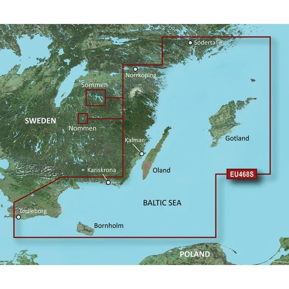 Garmin Bluechart G2 - HXEU468S - Sodertalje To Trelleborg - MicroSD /SD ürün görseli 1