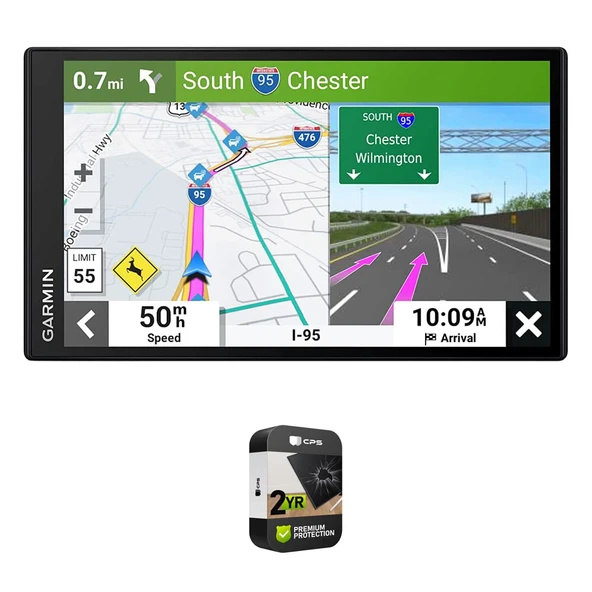 Garmin 010-02469-00 DriveSmart 66 6" Car GPS Navigator | Resmi ABD Ortak Modeli | Grafik ile Premium 2YR CPS Geliştirilmiş Koruma Paketi ürün görseli 1
