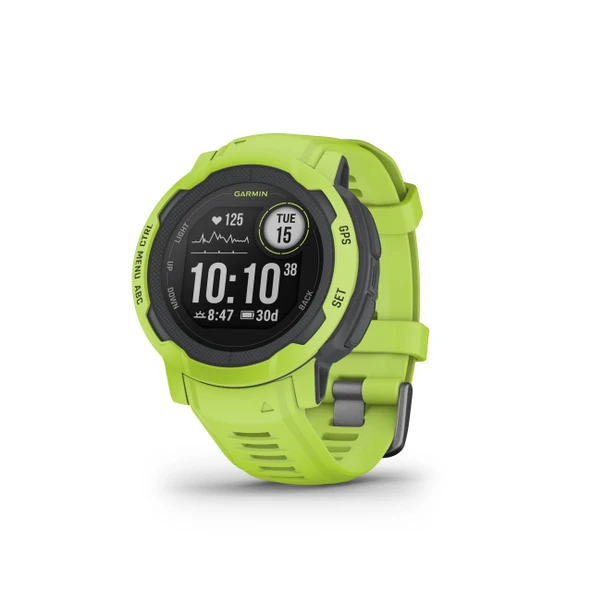 Garmin Instinct 2, Rugged Outdoor Watch with GPS, built for All Elements, Multi-GNSS Support, Tracback Routing and More, Electric Lime ürün görseli 1
