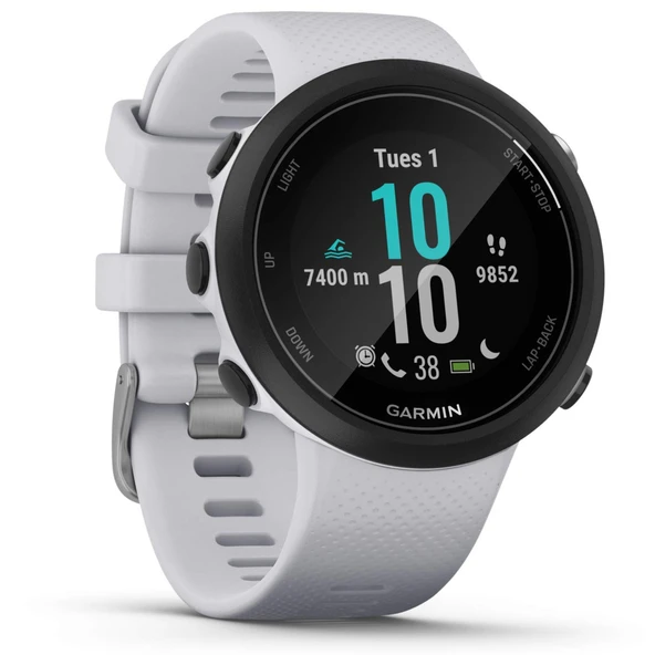 Garmin Swim 2 GPS yüzme saati, su altında kalp atış hızı ölçümü ve özel yüzme işlevleri, havuz/açık su modu, GLONASS, GALILEO, spor uygulamaları, 7 günlük pil ömrü, akıllı bildirimler ürün görseli 1