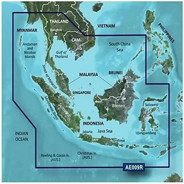 Garmin BlueChart® g3 HD - HXAE009R - Singapur/Malaysia / Indonesia - MicroTM / SDTM ürün görseli 1