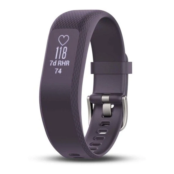 Garmin vívosmart 3, Fitness/Activity Tracker with Smart Bildirims and Heart Rate Watch, Mor ürün görseli 1
