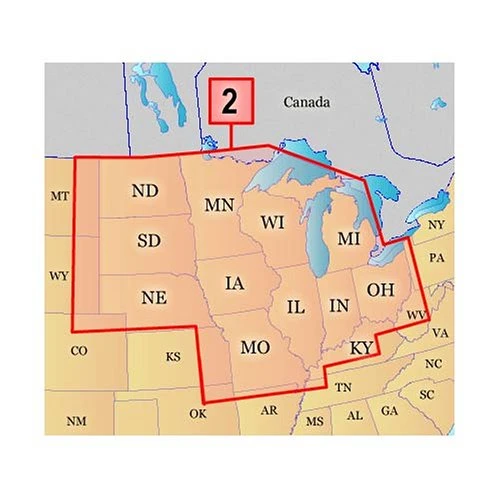 Garmin 010-C0457-00 Inland Lakes Data Card for the North Central ABD. ürün görseli 1