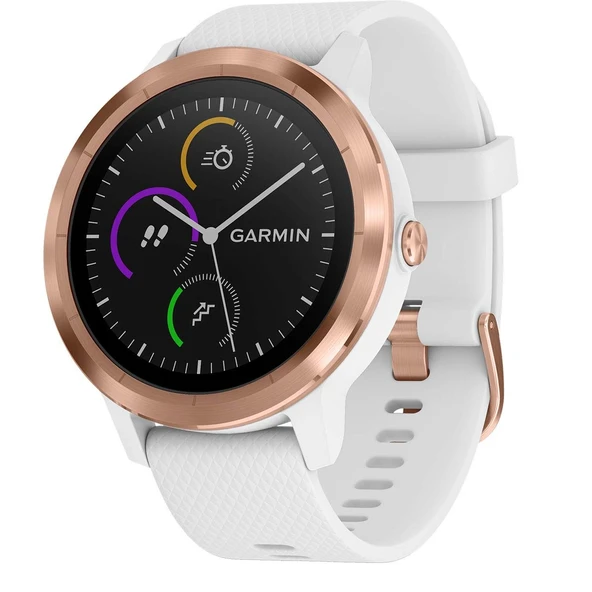 Garmin GPS fitness akıllı saati Vivoactive 3, beyaz/pembe altın, M, 010-01769-05 ürün görseli 1
