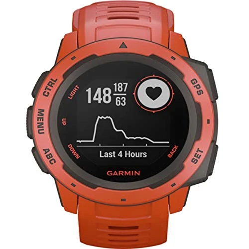 Garmin Instinct - spor/fitness işlevlerine sahip su geçirmez GPS akıllı saat. Bilekten kalp atış hızı ölçümü, fitness takipçisi ve akıllı telefon bildirimleri ürün görseli 1