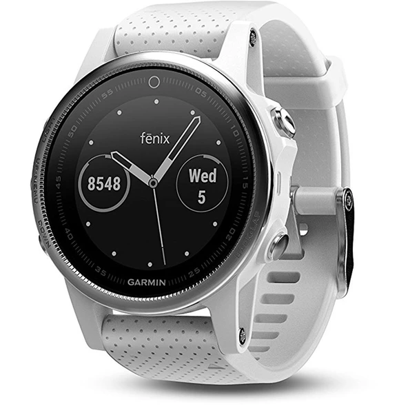 Garmin fhinonix 5s, Premium ve Rugged Smaller-Sized Multisport GPS Smartwatch, White, 42mm (010-01685-00) ürün görseli 1