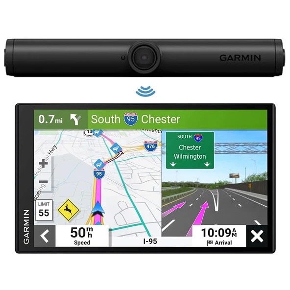 Garmin 010-01866-00 BC 40 Kablosuz Backup Kamera | Resmi ABD Ortak Modeli | Sche with DriveSmart 66 6" Car GPS Navigator ürün görseli 1