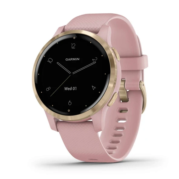Garmin Vívoaktif 4S GPS Smartwatch: Music, Fitness İzleme ve Animasyon Workouts, Light Gold with Light Pink Band ürün görseli 1