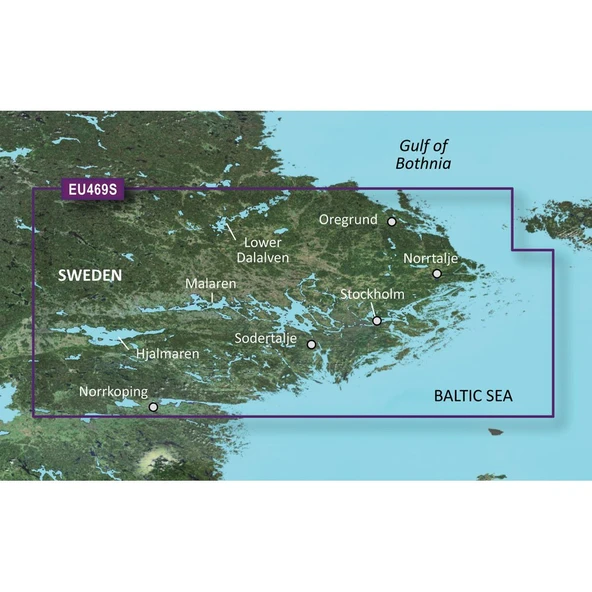Garmin BlueChart g2 - HXEU469S - Stockholm & Malaren - 720/SD (35694) ürün görseli 1