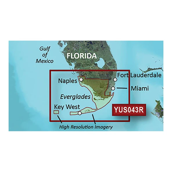 Garmin BlueChart g2 HD w/High Decision Uydu Imagery - Florida Everglades + Keys ürün görseli 1