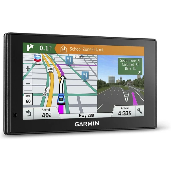 Garmin 010-01540-01 DriveSmart 60 NA LMT GPS Navigator System with Lifetime Maps and Traffic, Smart Bildirims, Ses Aktivasyonu ve Sürücü Uyarıları ürün görseli 1
