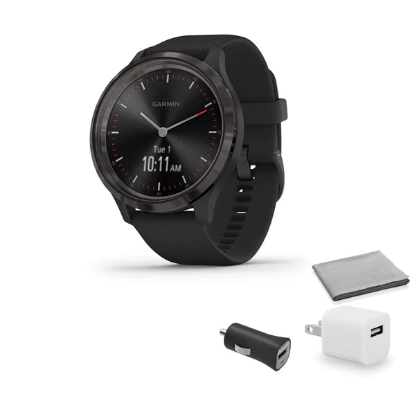Garmin vivomove 3 Hybrid Smartwatch Black 010-02239-01 with USB Adaptör ürün görseli 1