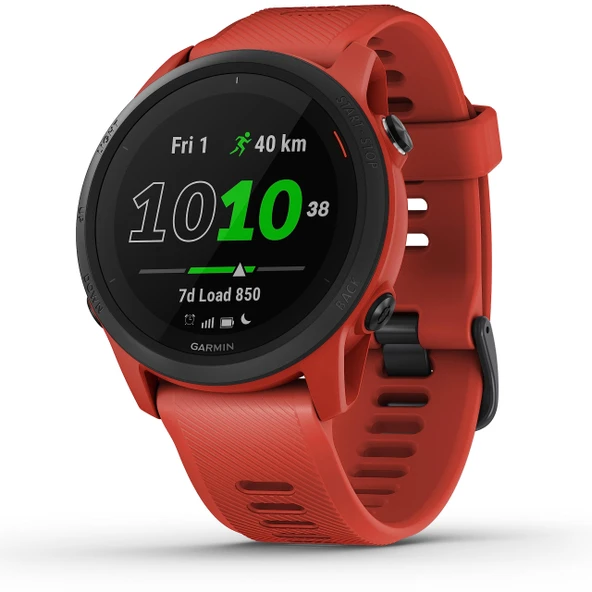 Garmin  Forerunner 745 – Bireysel antrenman planlarına, özel koşu fonksiyonlarına ve antrenman analizine sahip GPS triatlon saati. 1,2" renkli ekran, 1 haftaya kadar pil ömrü ürün görseli 1