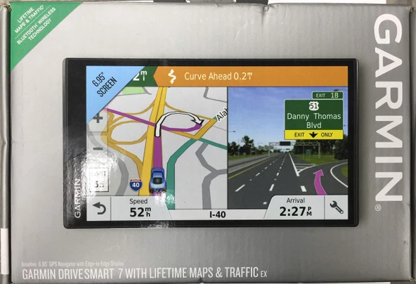 Garmin Drivesmart 7 w/Lifetime Maps ve Trafik EX ürün görseli 1