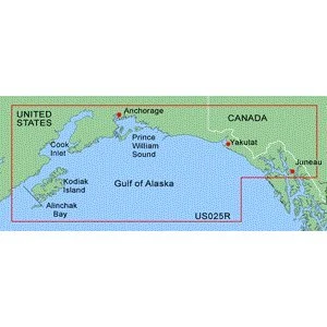 Garmin BlueChart Anchorage to Juneau Saltwater Map için ürün görseli 1