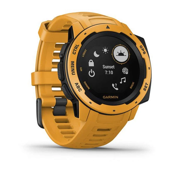 Garmin Instinct - spor/fitness işlevlerine sahip su geçirmez GPS akıllı saat. Bilekten kalp atış hızı ölçümü, fitness takipçisi ve akıllı telefon bildirimleri ürün görseli 1