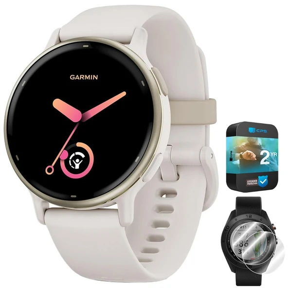 Garmin 010-02862-11aktif 5 Fitness Smartwatch, Deco Essentials 2Pack Ekran Koruyucu ve 2 YR CPS Geliştirilmiş Koruma Paketi ürün görseli 1