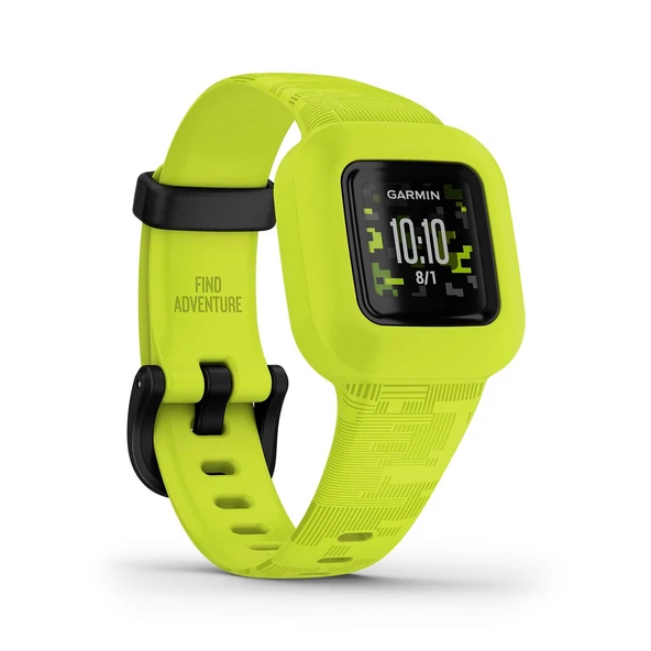 Garmin vivofit jr. 3 - 4 yaş ve üzeri çocuklar için su geçirmez dijital aktivite takip cihazı, adımsayar, büyük 1,4 cm ekran, acil durum bağlantısı, 1 yıla kadar pil ömrü, macera dünyası ve test ürün görseli 1