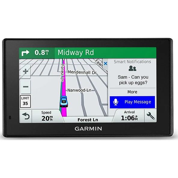 Garmin 010-01680-02 DriveSmart 51 NA LMT-S with Lifetime Maps/Traffic, Live Parking, Bluetooth,WiFi, Smart Bildirims, Ses Aktivasyonu, Sürücü Uyarıları, TripAdvisor, Foursquare, 5 inç ürün görseli 1