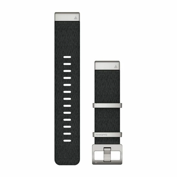 Garmin QuickFit 22 saat kayışı jakarlı örgü naylon kayış siyah ürün görseli 1