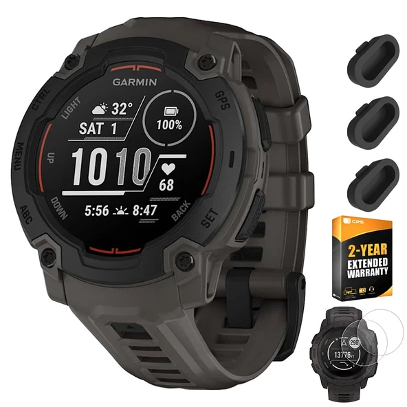 Garmin Instinct E 40mm Rugged Açık GPS Smartwatch 7/24 Sağlık İzleme (Charcoal) Sche ile 2 Yıl Koruma Paketi + Silikon Kapağı (3-Pack) + Ekran Koruyucu (2-Pack) ürün görseli 1