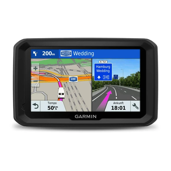 Garmin dezl 580 MT-S - 5" (12,7 cm) dokunmatik ekrana ve yüklenmiş navigasyon haritalarına sahip navigasyon sistemi trafik bilgileri ürün görseli 1
