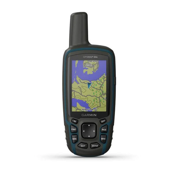 Garmin GPSMAP 64x, Hand GPS, TopoActive Maps, Black/Navy ürün görseli 1