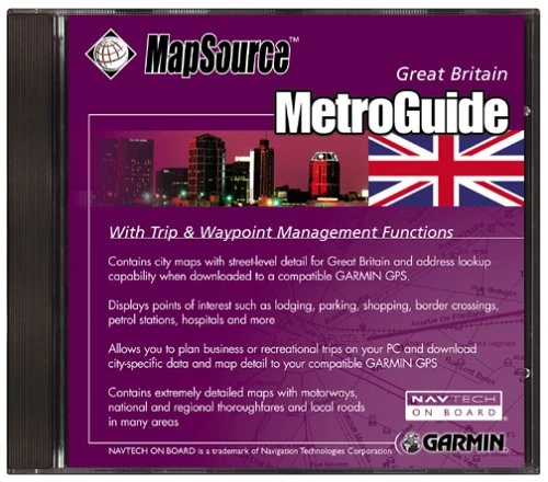 Garmin MetroGuide CD ROM (Büyük Britanya) ürün görseli 1