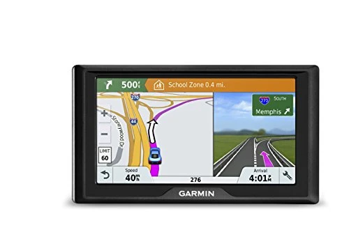 Garmin Drive 61 ABD+CAN LMT-S GPS Navigator System with Lifetime Maps, Live Traffic and Live Parking, Sürücü Uyarıları, Doğrudan Erişim, TripAdvisor ve Foursquare Data ürün görseli 1